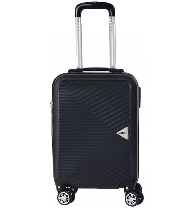 Πτυσσόμενη βαλίτσα καμπίνας - 4cm Colorlife 8053-20 55Χ36Χ23 Μαύρο
