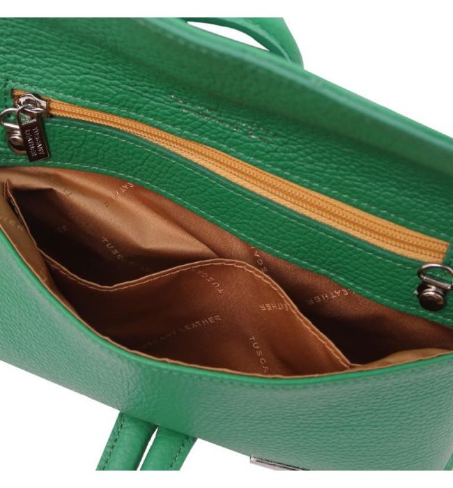 Γυναικείο Τσαντάκι Δερμάτινο Tuscany Leather TL141990 Πράσινο