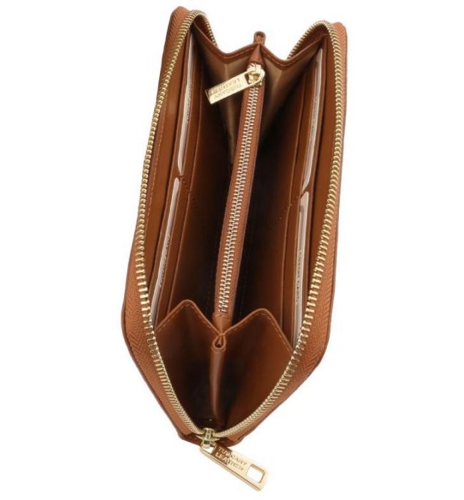 Γυναικείο Πορτοφόλι Δερμάτινο Venere Tuscany Leather TL142085 Κονιάκ