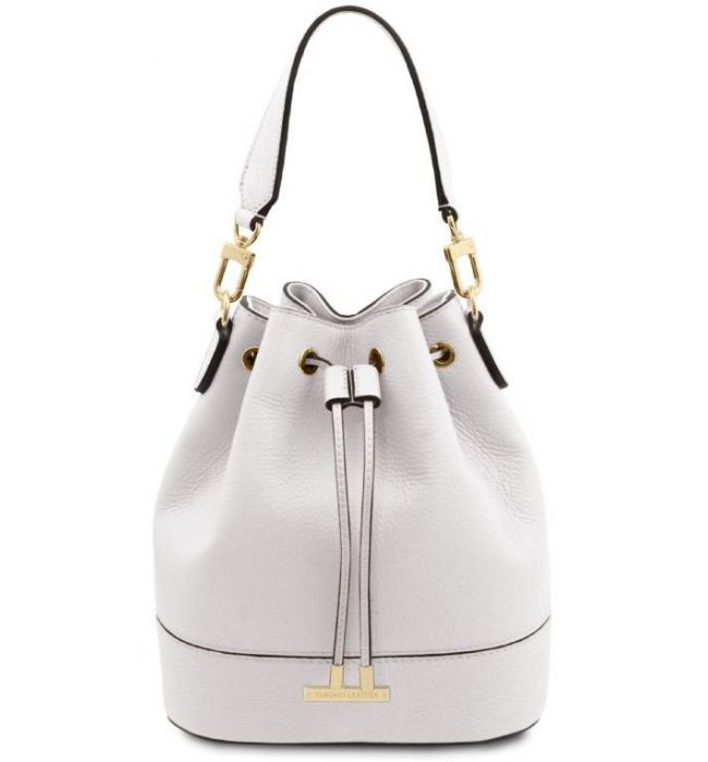 Γυναικεία Τσάντα Δερμάτινη Tuscany Leather TL142146 Λευκό