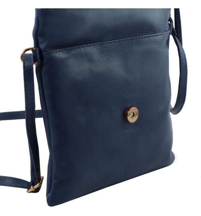 Γυναικείο Τσαντάκι Δερμάτινο TL Young Bag Tuscany Leather TL141153 Μπλε σκούρο