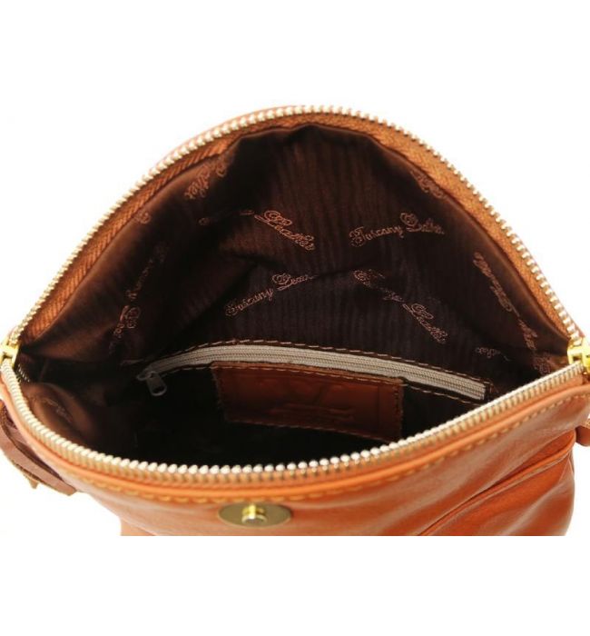 Γυναικείο Τσαντάκι Δερμάτινο TL Young Bag Tuscany Leather TL141153 Κονιάκ