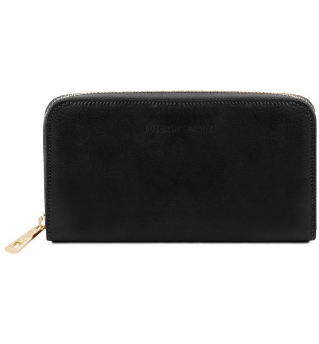 Γυναικείο Πορτοφόλι Δερμάτινο Tuscany Leather TL141206 Μαύρο