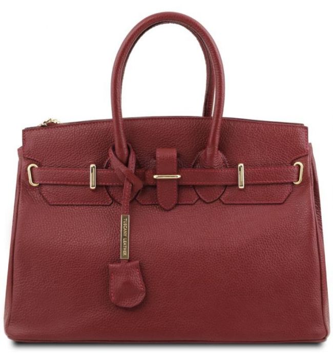 Γυναικεία Τσάντα Δερμάτινη Tuscany Leather TL141529 Κόκκινο