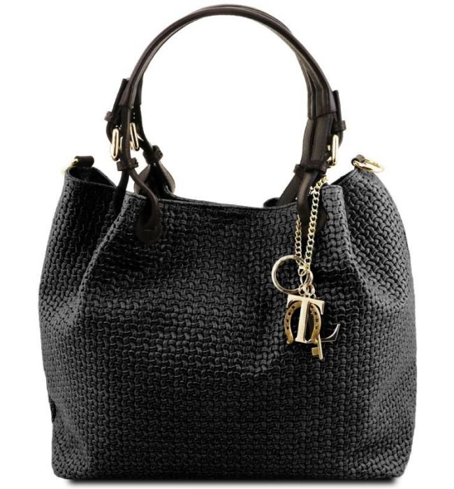 Γυναικεία Τσάντα Δερμάτινη Tuscany Leather TL141573 Μαύρο