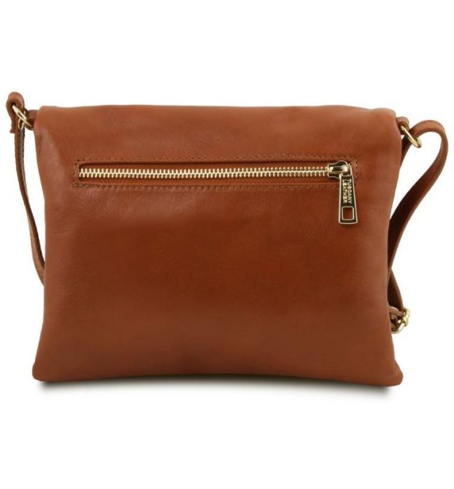 Γυναικείο Τσαντάκι Δερμάτινο TL Young Bag Tuscany Leather TL141153 Κονιάκ