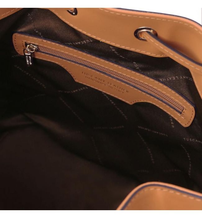Γυναικεία Τσάντα Δερμάτινη Vittoria Tuscany Leather TL141531 Κονιάκ