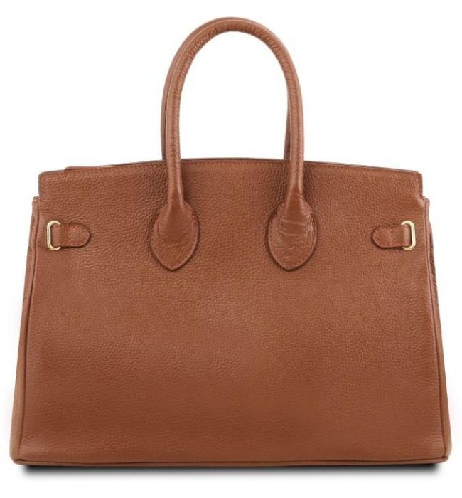 Γυναικεία Τσάντα Δερμάτινη Tuscany Leather TL141529 Κονιάκ