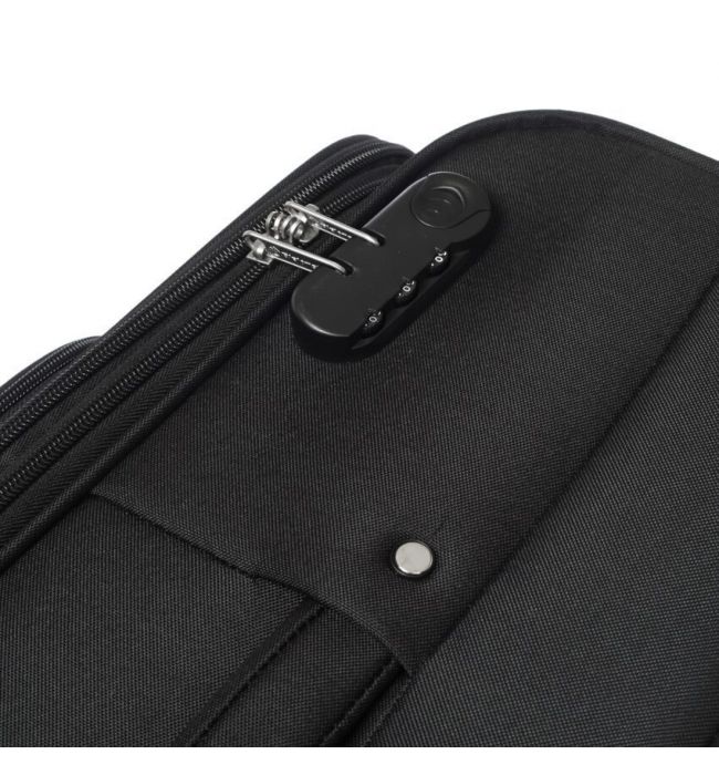 Βαλίτσα Μεσαία με 4 Ρόδες Diplomat ZC615 Μαύρο