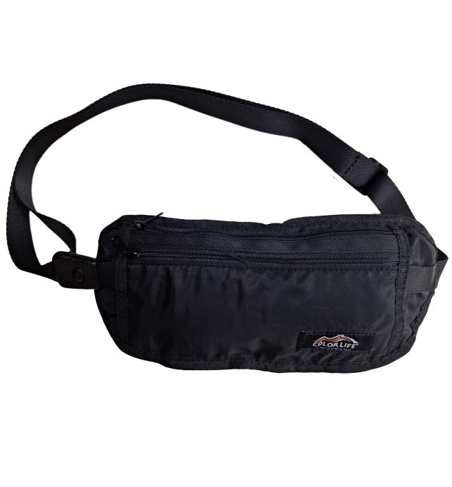 Τσαντάκι μέσης χρημάτων ultra light M8021-01 29x12cm Μαύρο